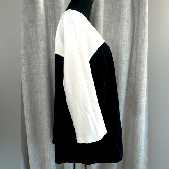 NWOT Heavy Knit Colorblock Top - Picture 2 of 5